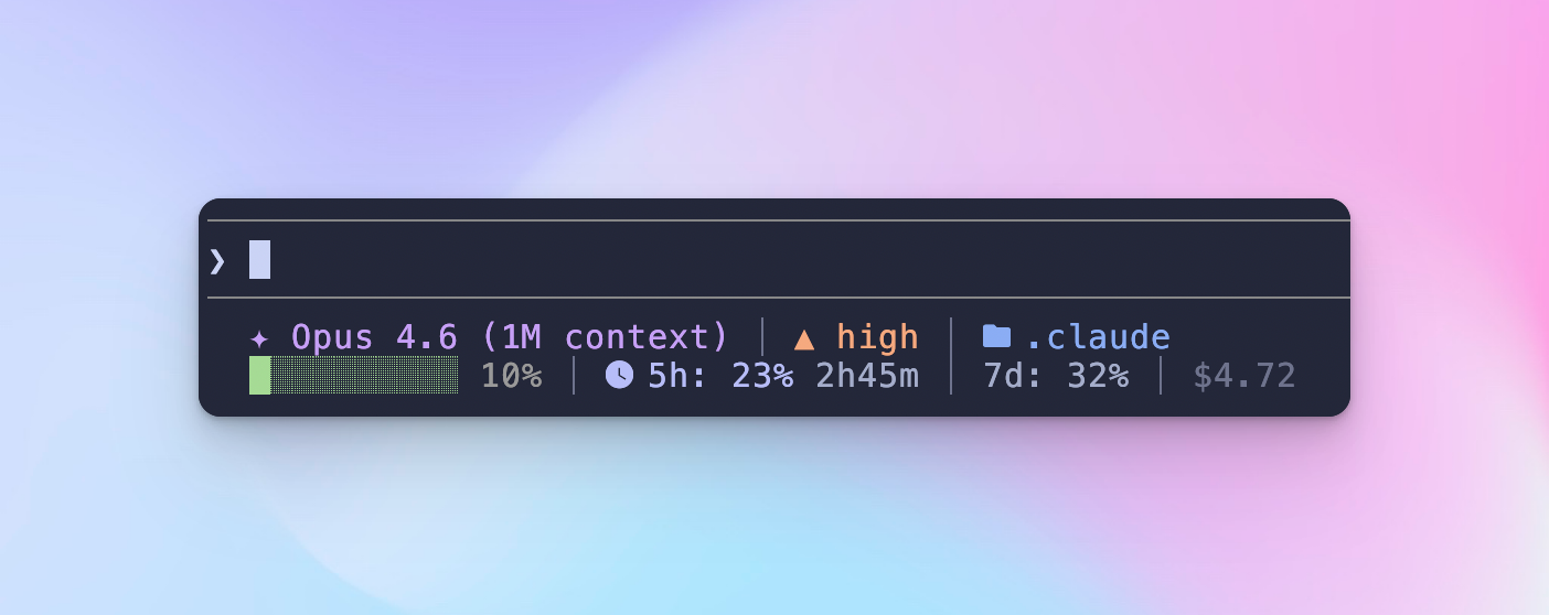 Custom Status Line with a Shell Script | RD Blog